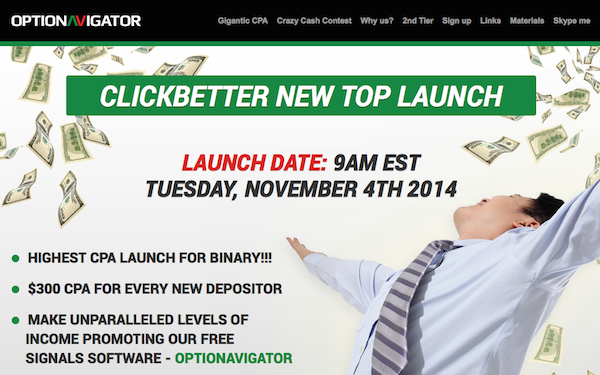 OptioNavigator 2014 Launch Affiliate Program JV Invite