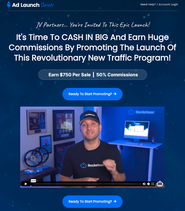 Blake Nubar + Ace Glenn - Ad Launch Secrets Launch Affiliate Program JV Invite Page - Pre-Launch Begins: Tuesday, January 2nd 2024 - Launch Day: Thursday, January 11th 2024 @ 7PM EST - Friday, January 19th 2024 @ 11:59PM EST - It's Time to CASH IN BIG and Earn Huge Commissions by Promoting the Launch of This Revolutionary New Traffic Program!