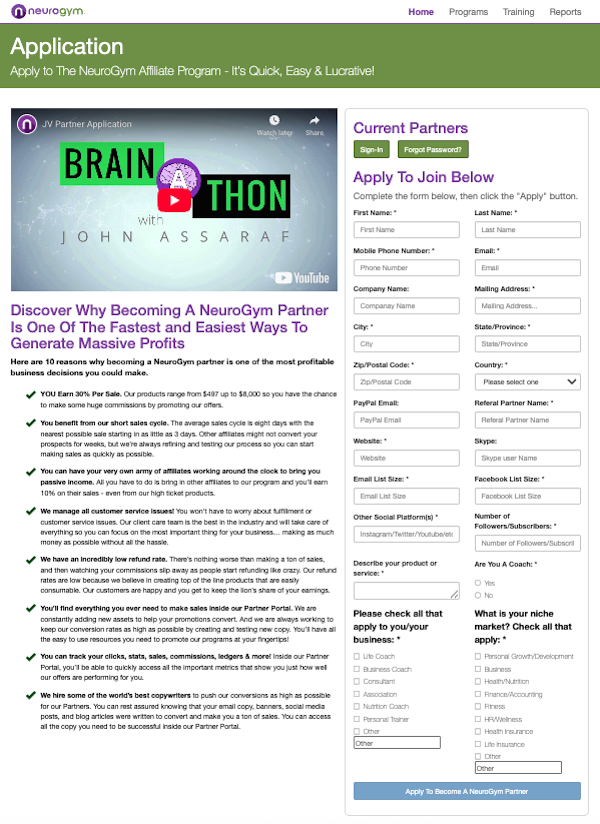 John Assaraf - Neurogym - AI Advantage Masterclass Launch Affiliate Program Registration Page Pre-Launch Commenced Tuesday, May 6th 2025 Launch Day: Tuesday, May 20th 2025 Grab up to $1,199 Affiliate Commission Per Sale!