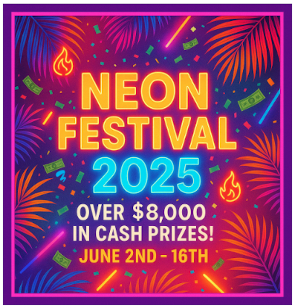 Karl Moore + Andrew Roth - Inspire3 - Neon Festival 2025 Launch Affiliate Program Registration Page Launch Day: Monday, June 2nd 2025 - Monday, June 16th 2025 From June 2nd to 16th, We’re Giving Away Over $8,000+ in Cash Prizes to our Affiliate Party Partners!