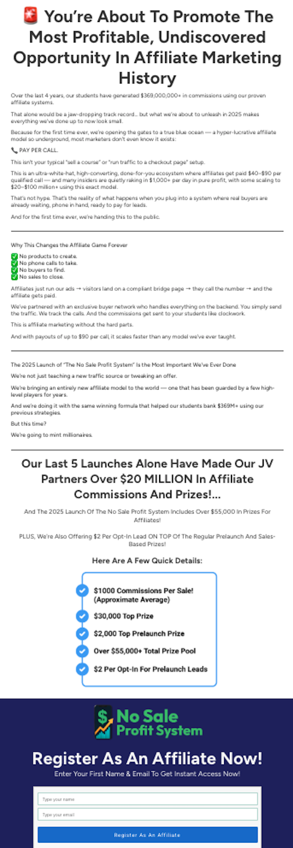 Mark Ling + Jeffrey Sandoval - No Sale Profit System Launch Affiliate Program JV Page - Pre-Launch Begins: Tuesday, September 2nd 2025 - Launch Day: Monday, September 8th 2025 - Thursday, September 18th 2025 - Grab Your Share of Affiliate Sales of $1K Each, on Average!