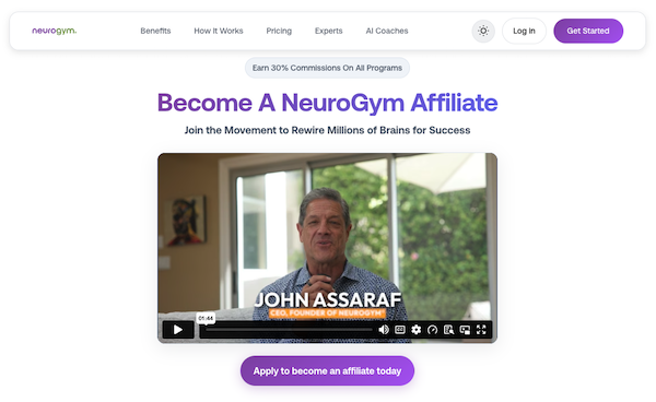 John Assaraf - NeuroGym - Brainathon 3.0 Launch Affiliate Program Registration Page - Launched on Monday, August 10th 2026 - Saturday, August 29th 2026 - Brain-A-Thon 3.0 is TOMORROW ... with a Brain-A-Thon ENCORE EVENT on August 29 at 9 AM PT! Don't Miss Out!
